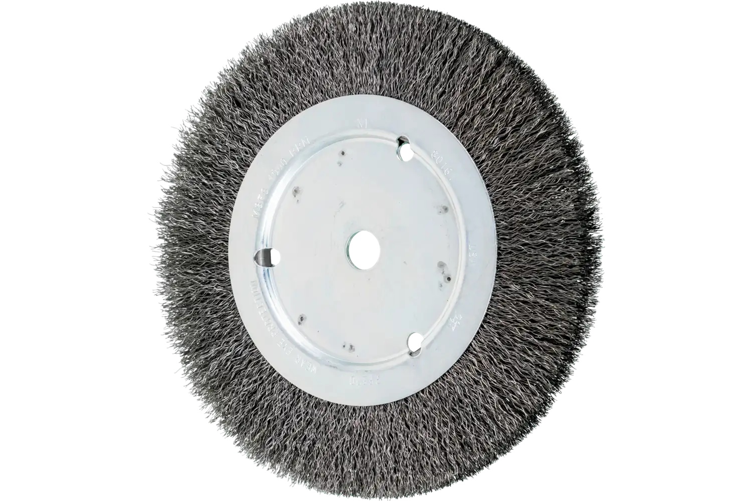 Picture of Pferd Crimped Wire Wheel Brush 8" Dia Narrow Face .012 Carbon Steel 5/8" Arbor